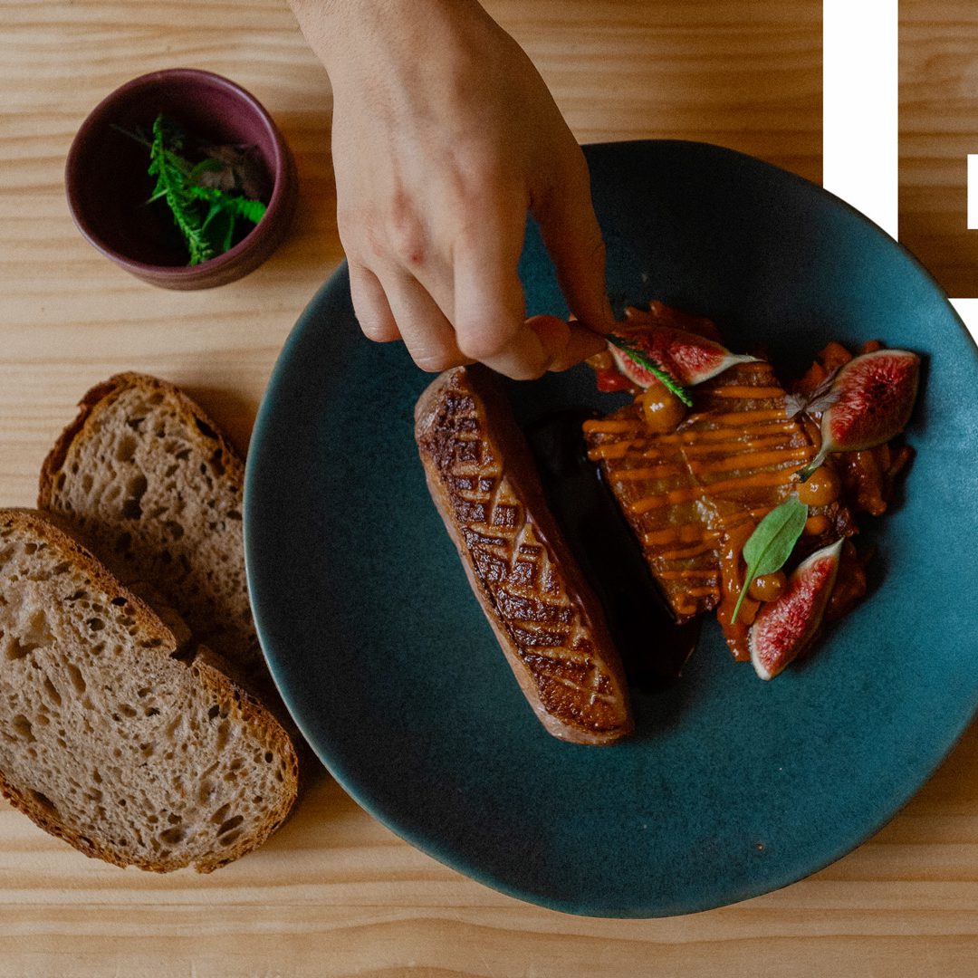 Plat viande figues pain - Restaurant Les Allées - Bistronomie - Pastisserie - Saint-Justin